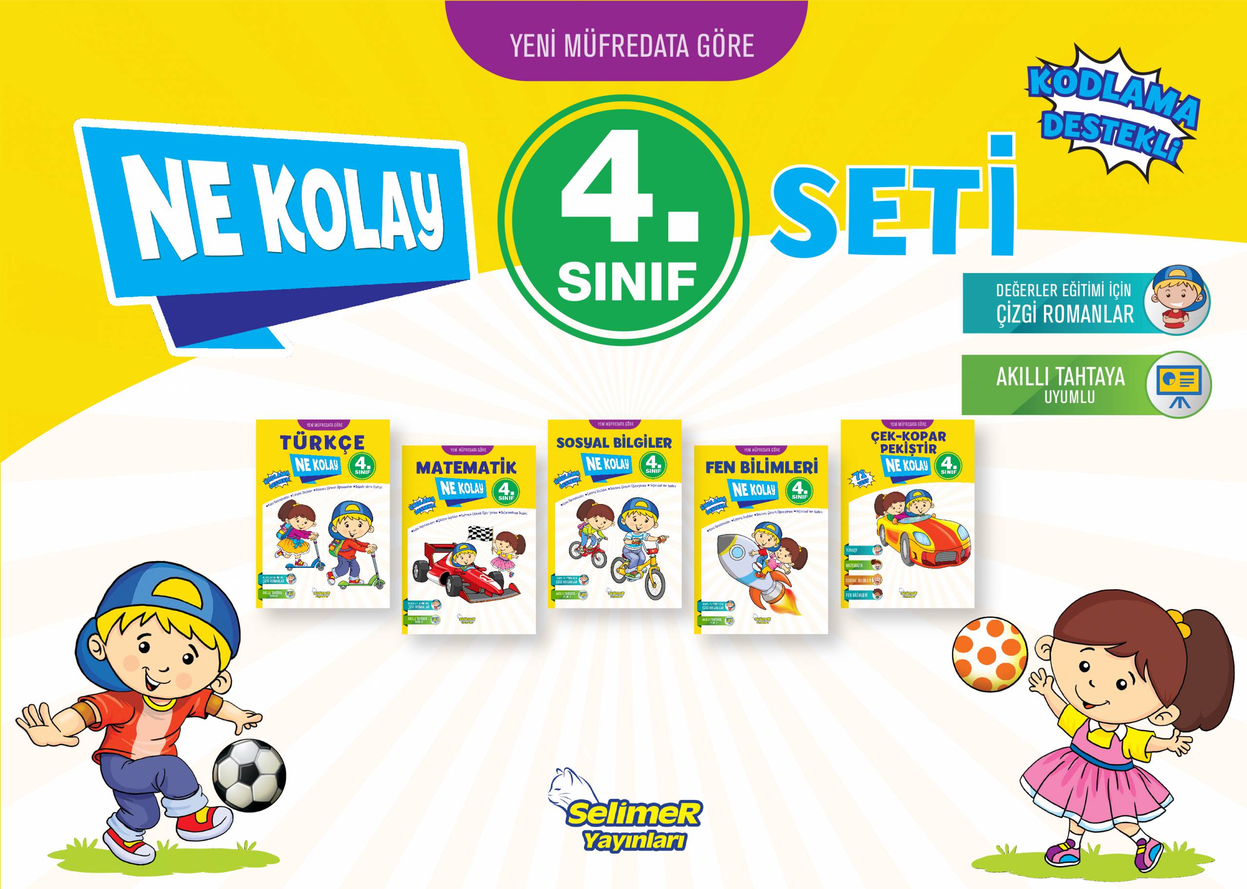 NE KOLAY 4. SINIF SET (YENİ ÜRÜN- 5 KİTAP)