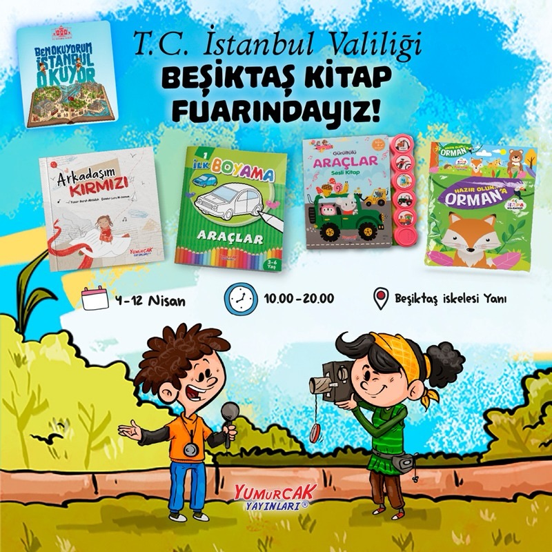 İstanbul Beşiktaş Kitap Fuarı’na bekliyoruz. ❤️😊✅🇹🇷💐👍