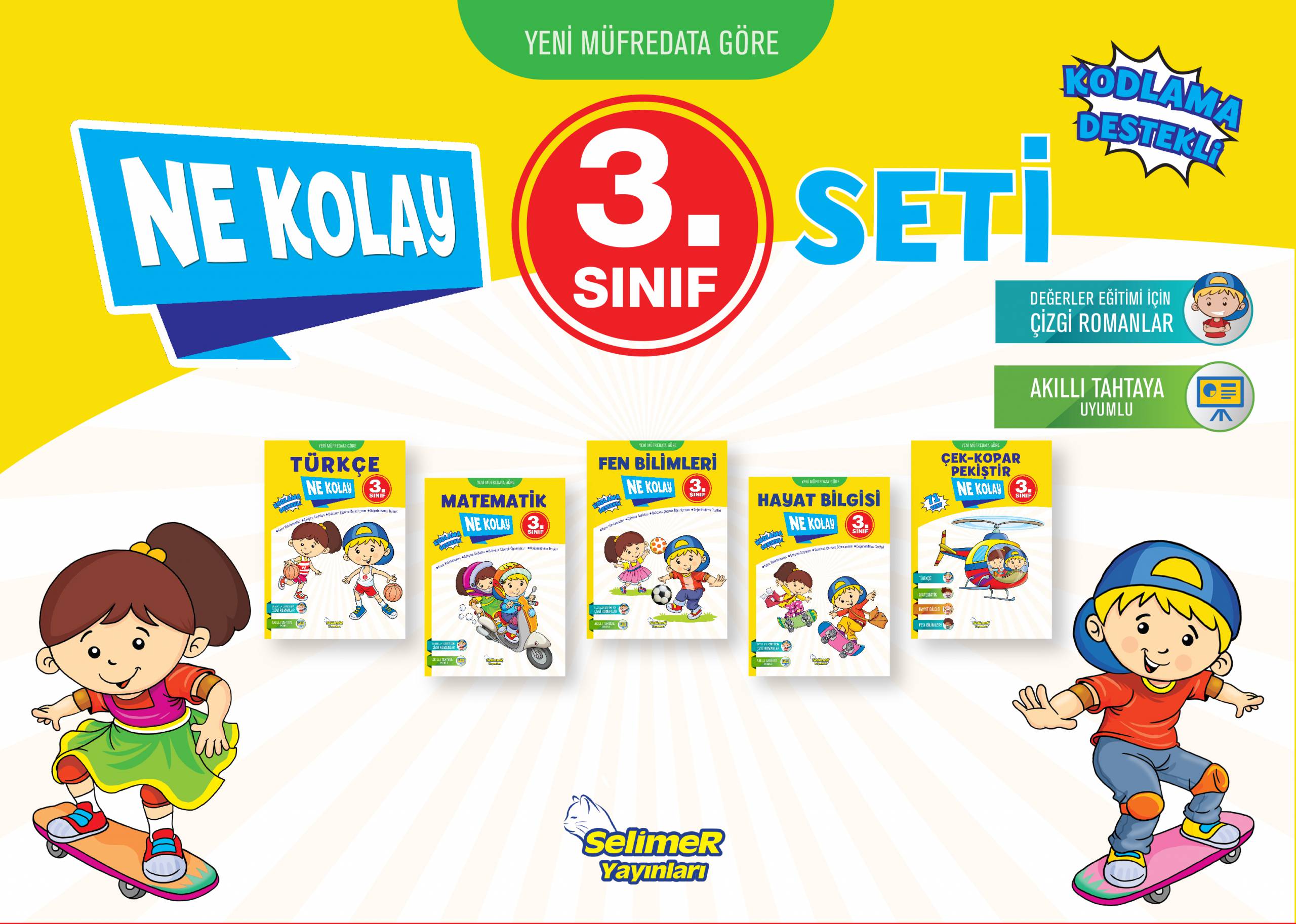 NE KOLAY 3. SINIF SET (YENİ ÜRÜN- 5 KİTAP)