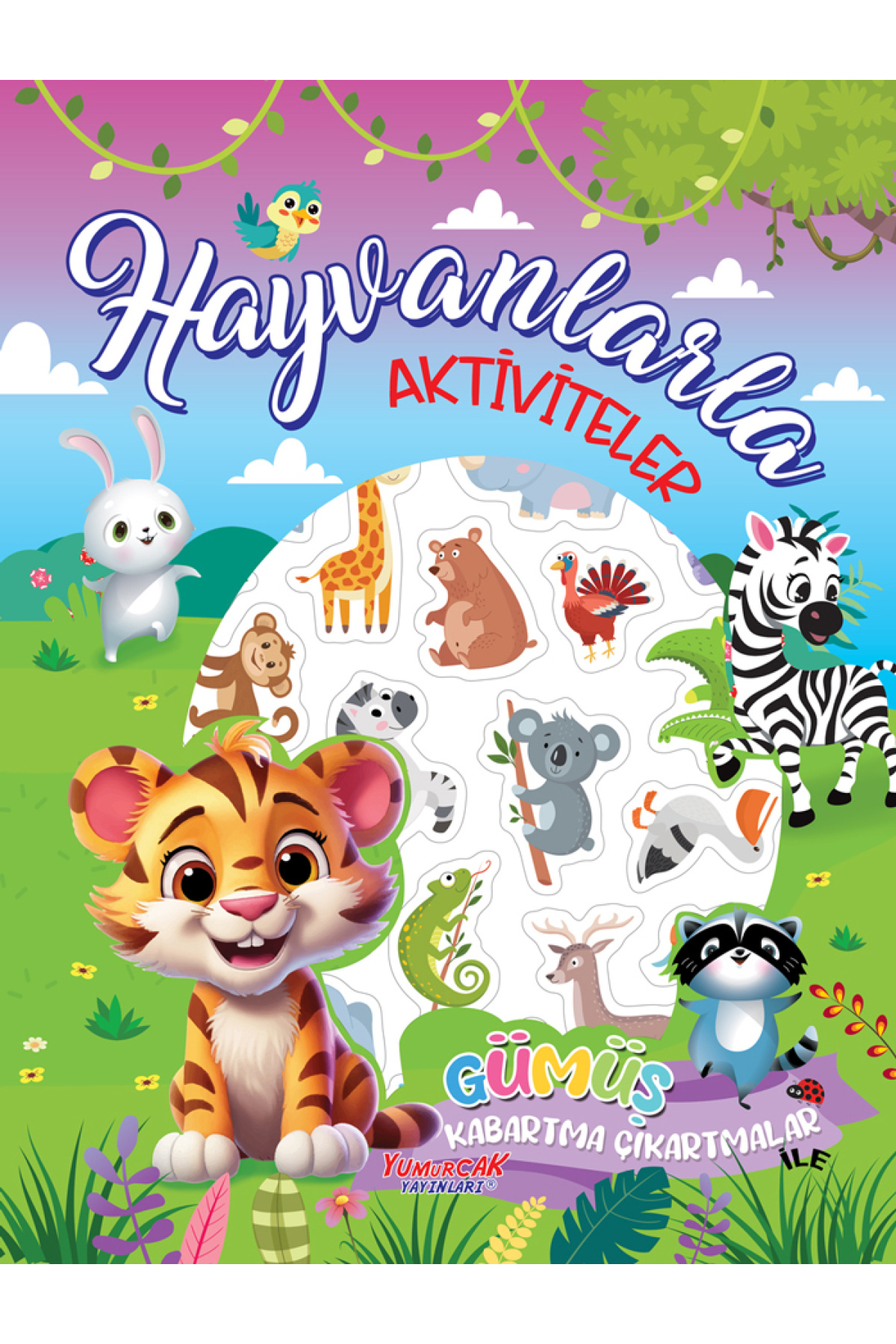 Hayvanlarla Aktiviteler - GÜMÜŞ ÇIKARTMALI - Görsel 2
