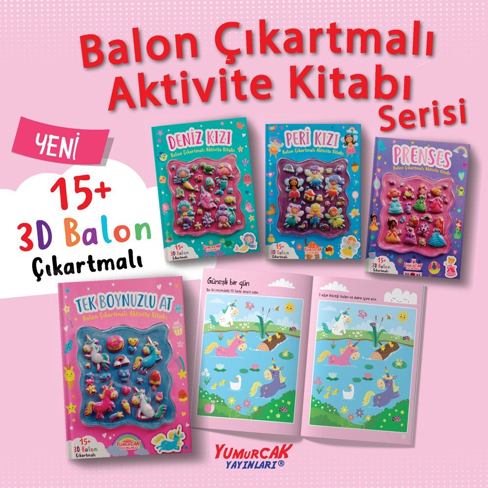 Peri Kızı Balon Çıkartmalı Aktivite Kitabı - Görsel 3