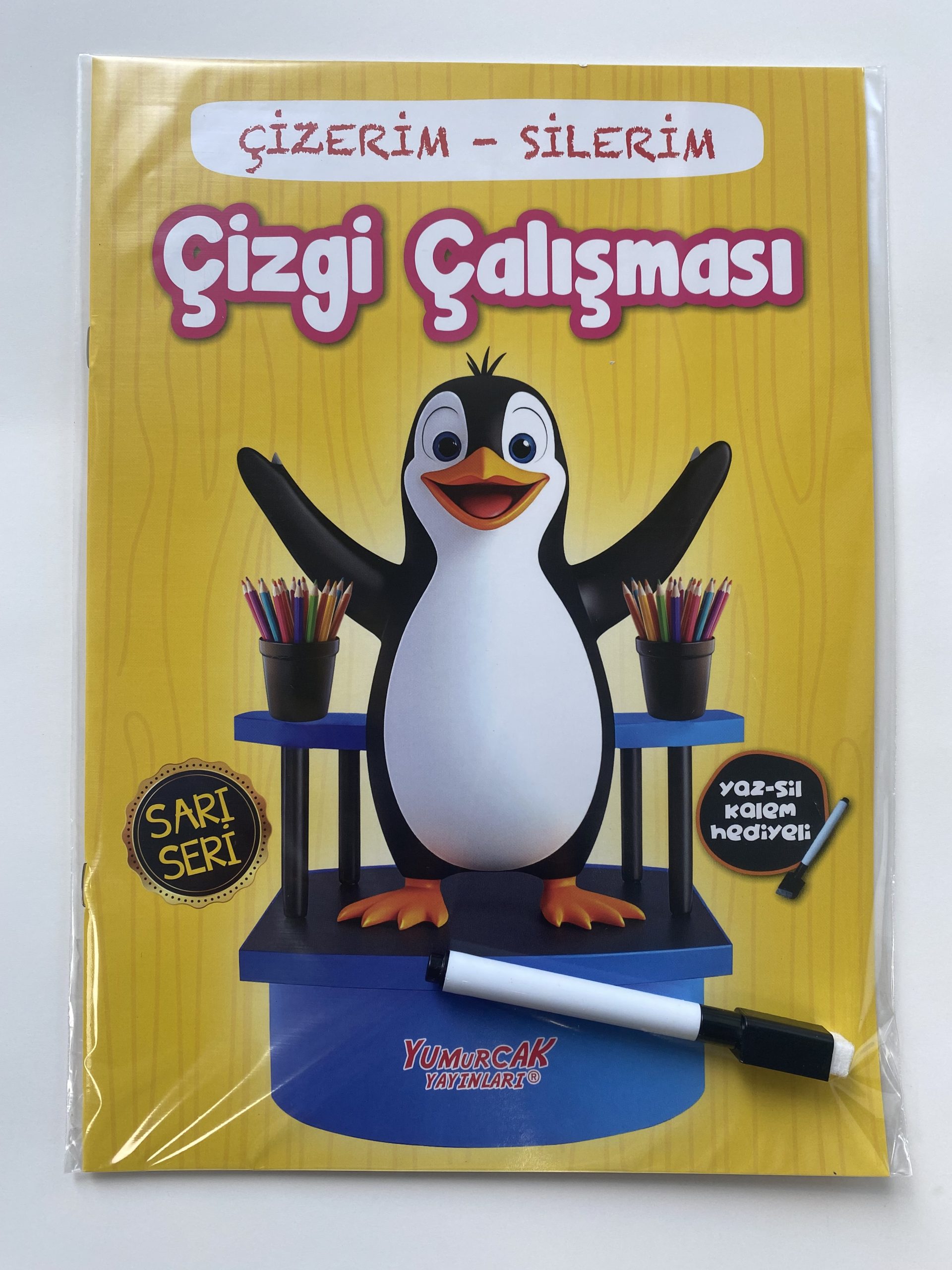 Çizerim Silerim Çizgi Çalışması (KALEM HEDİYELİ)