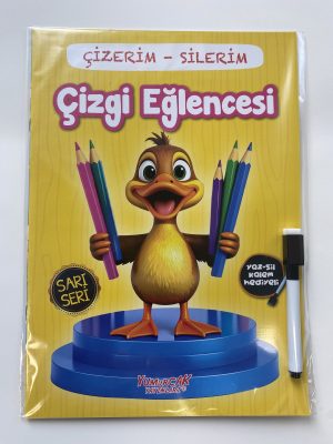 Çizerim Silerim Çizgi Eğlencesi (KALEM HEDİYELİ)