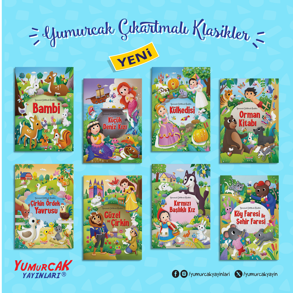 Yumurcak Çıkartmalı Klasikler 8 KİTAP SET